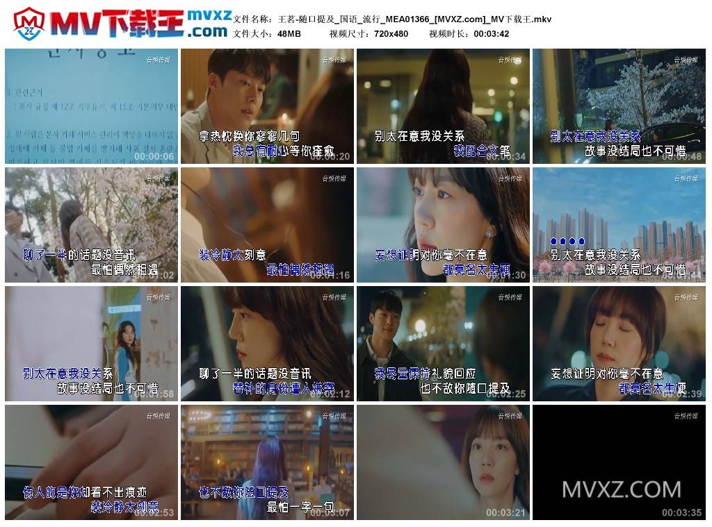 王茗-随口提及_国语_流行_MEA01366